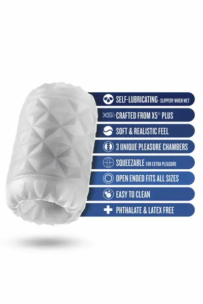 Rize Reakt White Self-Lubricating Pocket Stimulation Device