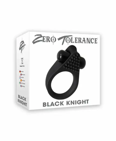 Evolved Black Knight Intimate Ring with Vibrating System Black