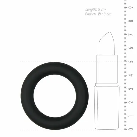 Sinner Gear Silicone Performance Ring Black Small - Durable Comfort Fit