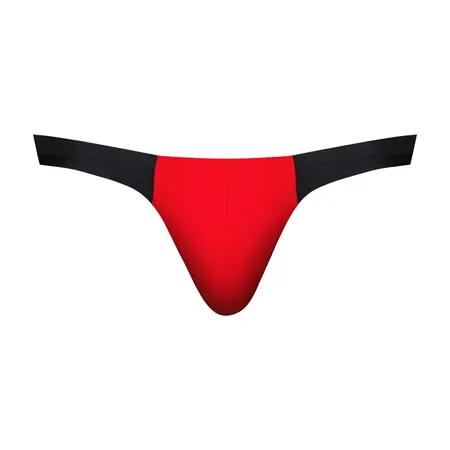 Male Power Hot Mesh Thong S/M crveno crne muške tange od lagane mikro mrežice