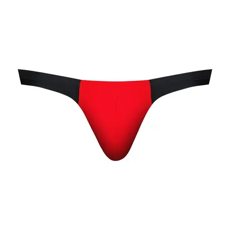 Male Power Hot Mesh tange L/XL Crveno/Crne od lagane mikro mrežice