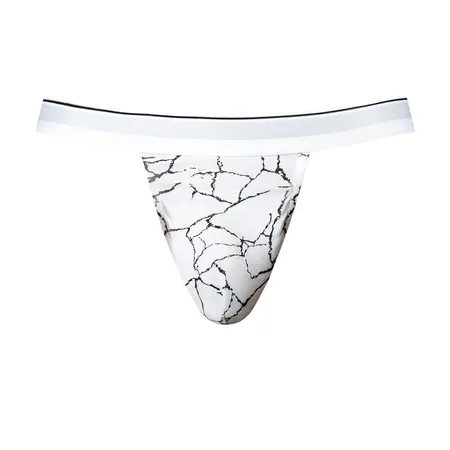 Male Power Soo Cumfy Jock S/M Marble White, udoban muški veš od modala