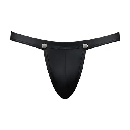 Male Power Oh Snap! Tearaway Jockstrap S/M mat crni gumirani finiš