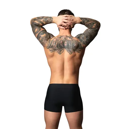 Male Power Hot Mesh Pouch Short XL Crna/Crvena Prodisna Mikro Mreža