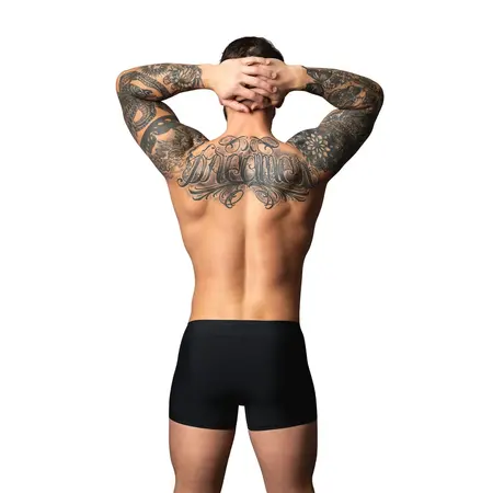 Male Power Hot Mesh Pouch Short S crno crveni lagani mikro mrežasti veš