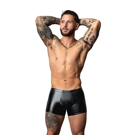 Male Power Liquid Onyx 2.0 Short Pouch XL crne slip gaćice sa mokrim efektom