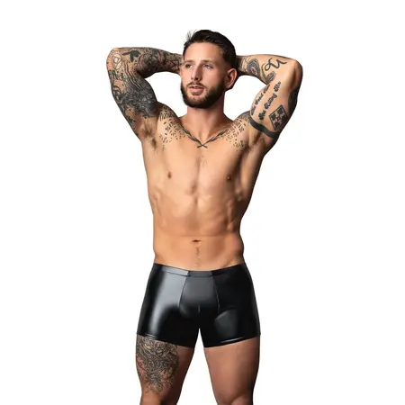 Male Power Liquid Onyx 2.0 Short Pouch L crni wetlook muški veš