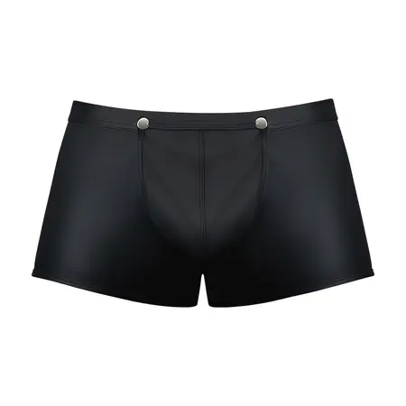 Male Power Snap Off Short M Black muške bokserice sa praktičnim kopčanjem na drikere
