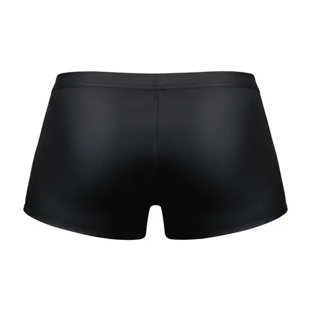 Male Power Snap Off Short M Black muške bokserice sa praktičnim kopčanjem na drikere