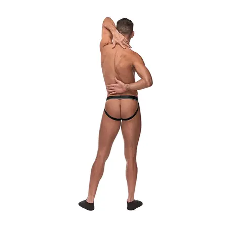 Male Power Jock S/M Burgundy sa intimnim sistemom prstenova i crnom trakom