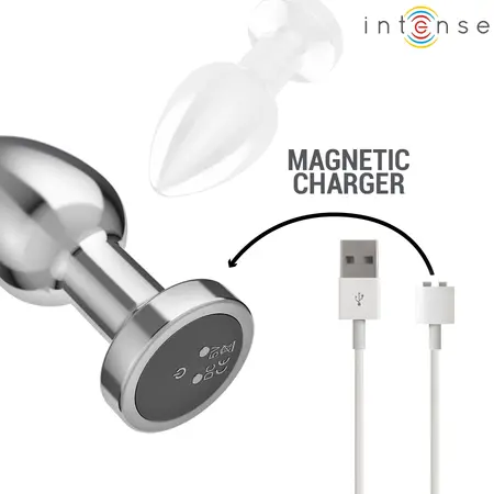 Intense Metal Vibrating Plug M, 10 modova vibracije, daljinski upravljač, vodootporan