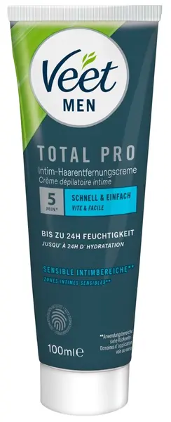 Veet Men TOTAL PRO set za depilaciju intimne regije sa aloe verom 2 komada