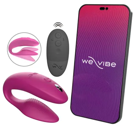 We-Vibe Sync 2 Pink, fleksibilna silikonska igračka za parove sa kontrolom preko aplikacije