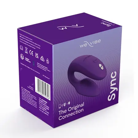 We-Vibe Sync 2 stimulator za parove, ljubičasti, prilagodljiv dizajn