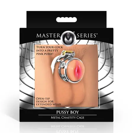 Pussy Boy Metal Safety Cage - Stainless Steel & Silicone System, Adjustable Fit