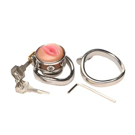 Pussy Boy Metal Safety Cage - Stainless Steel & Silicone System, Adjustable Fit