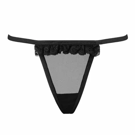 Underneath Lucy Transparent G-string - Lightweight High-Cut Design S/M