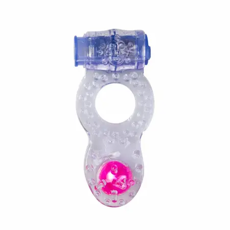 Sway VibeRing Dual Stimulation System Purple - Flexible Silicone Ring