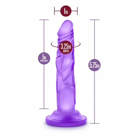Blush Novelties B Yours Mini System Purple, kompaktan intimni model od silikona