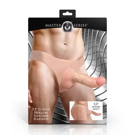 Blush Arnes Silicone Curved Hollow Harness 19 cm, podesiv i diskretan
