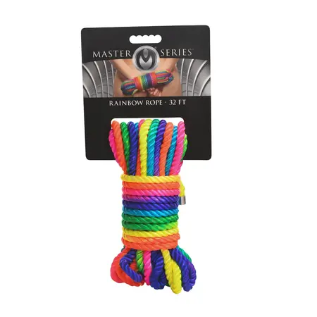 Cuerda Arcoiris Neon Rainbow bondage konopac 9.75m izdržljivi najlon 7.6mm