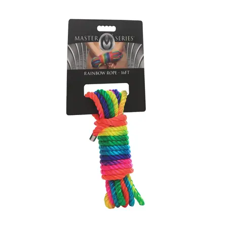 Blush Cuerda Arcoiris najlonski konopac za bondage dužine 4.88 metara u duginim bojama bez jezgra