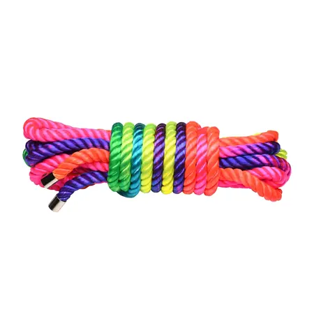 Blush Cuerda Arcoiris najlonski konopac za bondage dužine 4.88 metara u duginim bojama bez jezgra