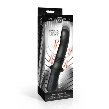 Power Thrust Silicone Motion System Black - 3-Speed Rechargeable Intimate Device