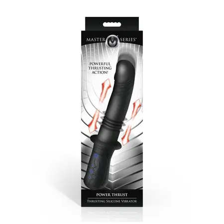 Power Thrust Silicone Motion System Black - 3-Speed Rechargeable Intimate Device