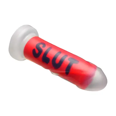 XR Brands SLUT Silicone Intimate Model Red 7.3