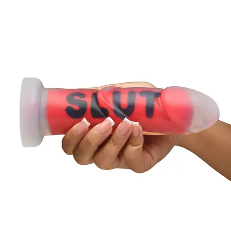 XR Brands SLUT Silicone Intimate Model Red 7.3
