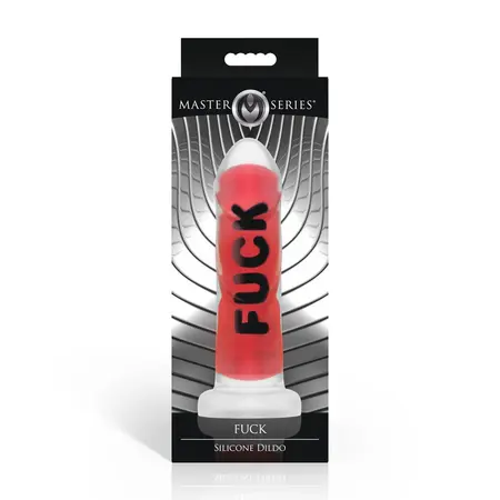 NS Novelties silikonski dildo crveni 18.5 cm sa rebrastom teksturom i vakuumskom bazom