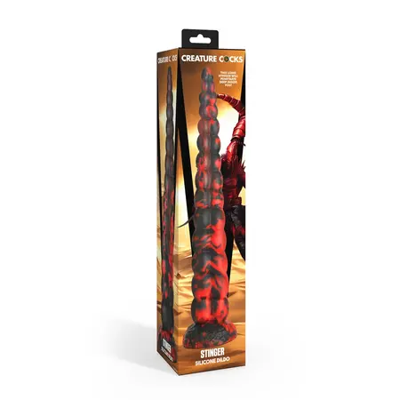 XR Brands Stinger Silicone Intimate Machine Red/Black 37cm