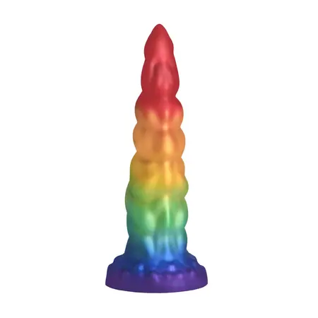 Magic Rider silikonski fantasy model u obliku duginog jednorogovog roga 17cm XR Brands