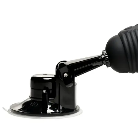 XR Brands Ultimate Power Pounder crni silikonski model sa vibracijom i funkcijom potiskivanja