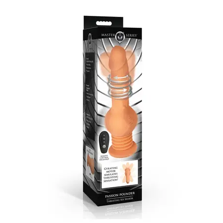 XR Brands Passion Pounder mašina za penetraciju na daljinsko upravljanje 24cm bež