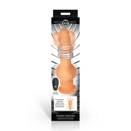XR Brands Passion Pounder mašina za penetraciju na daljinsko upravljanje 24cm bež