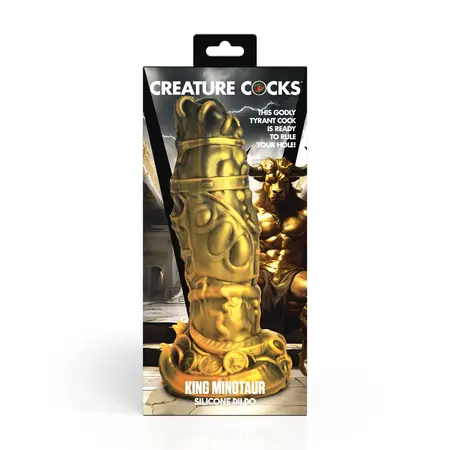 Minotauro Rey Fantasy Silicone Model Gold 9.3in Suction Base