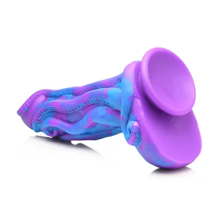 XR Brands Octophallus silikonski fantazijski model ljubičasto plavi 22cm