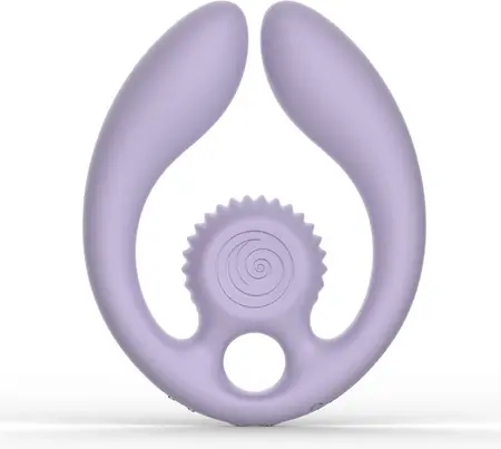 Svibe GIZI Duo intimni dupli stimulator za parove, ljubičasti, sa daljinskim upravljačem