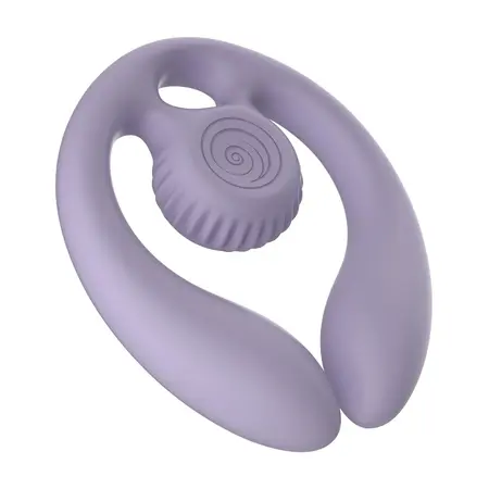 Svibe GIZI Duo intimni dupli stimulator za parove, ljubičasti, sa daljinskim upravljačem