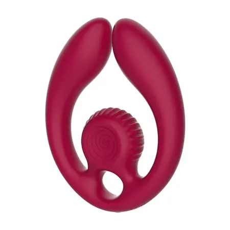 SVibe GIZI Duo Burgundy dupli intimni masažer za parove sa daljinskim upravljačem