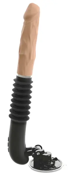 You2Toys RC dildo sa funkcijom potiskivanja u boji kože, dužine od 30.3 do 36.8 cm, punjivi silikon