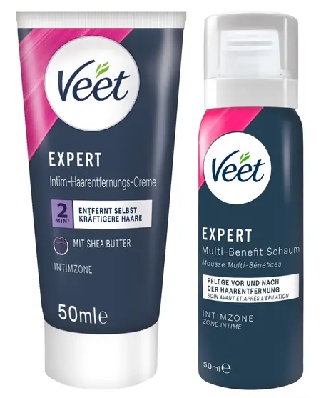 Veet Expert set za depilaciju intimne regije sa ši puterom 2x50ml