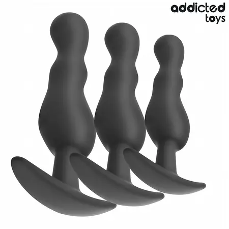 Addicted Toys silikonski set čepova Model 1 u tri veličine, ergonomski dizajn