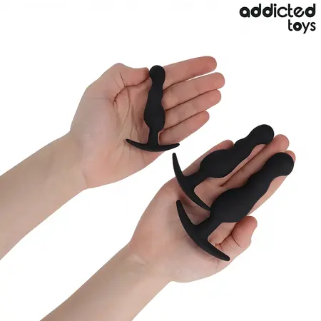 Addicted Toys silikonski set čepova Model 1 u tri veličine, ergonomski dizajn