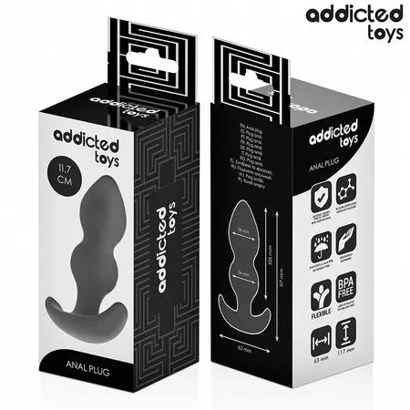Addicted Toys silikonski čep Large 11.7cm, ergonomski oblik i medicinski silikon