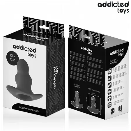 Addicted Toys silikonski šuplji plag XXL 15.2 cm, fleksibilan anatomski sistem