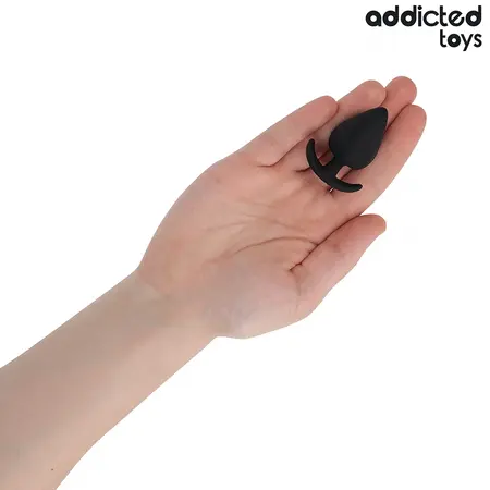 Addicted Toys Silicone Intimate Plug Size S 5.3 cm - Medical Grade, Black