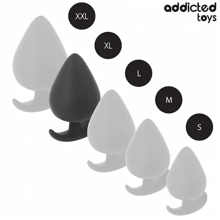 Addicted Toys silikonski analni čep XL 9.5 cm, anatomski dizajn i medicinski silikon